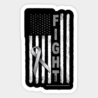 Brain Cancer Awareness Murica Sticker